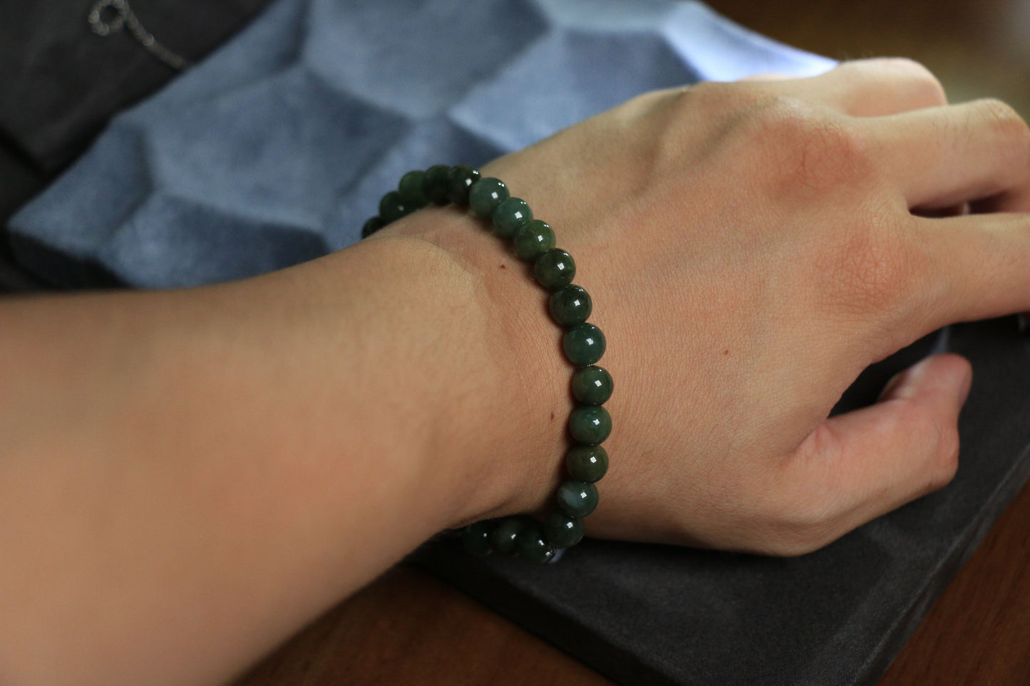 Mystical Green Jade Energy Bracelet - Feng Shui Five Elements Harmony Jewelry for Wealth & Protection Chi Enhancement