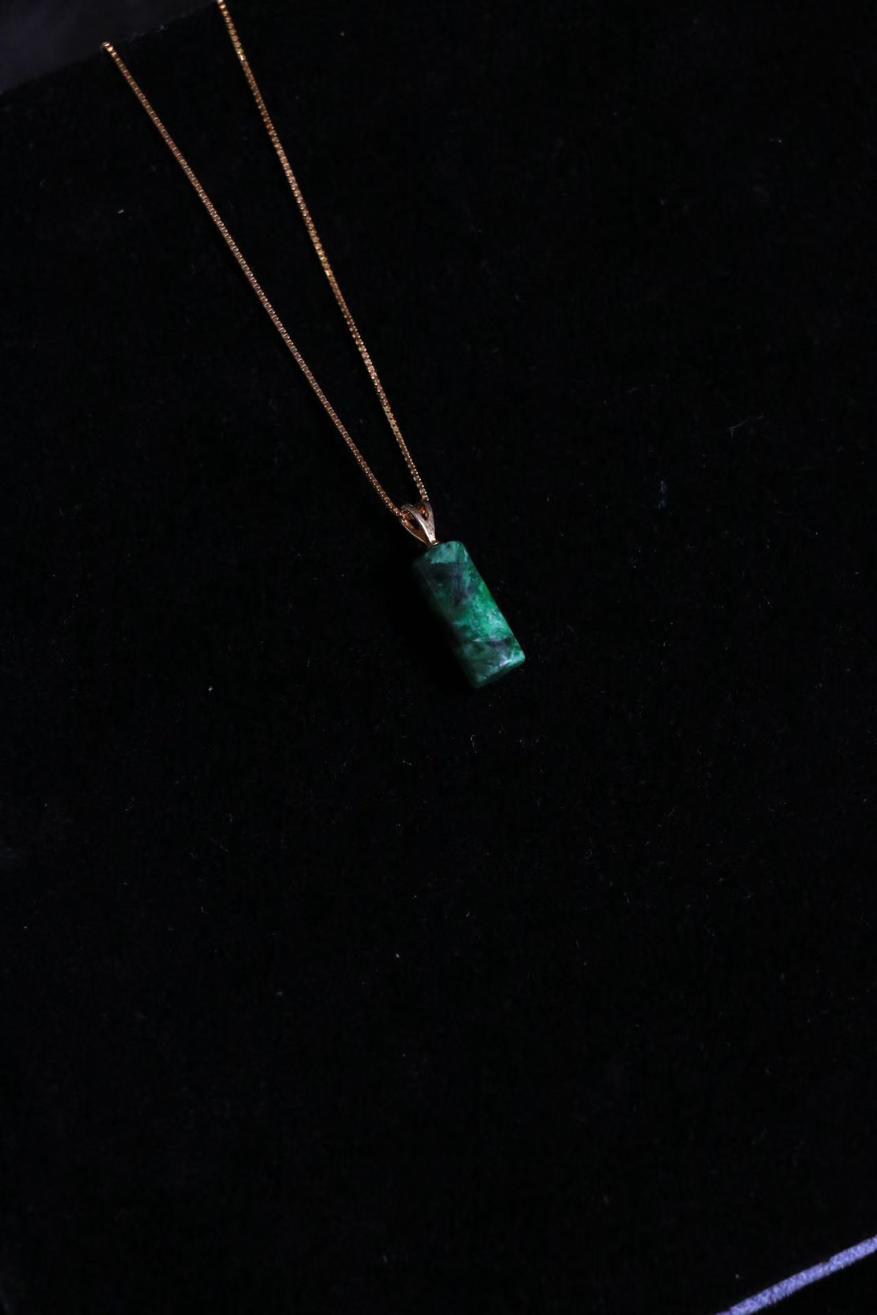Black-Green Jade Guardian Pendant - Dual Element Power for Business Success & Personal Energy Shield