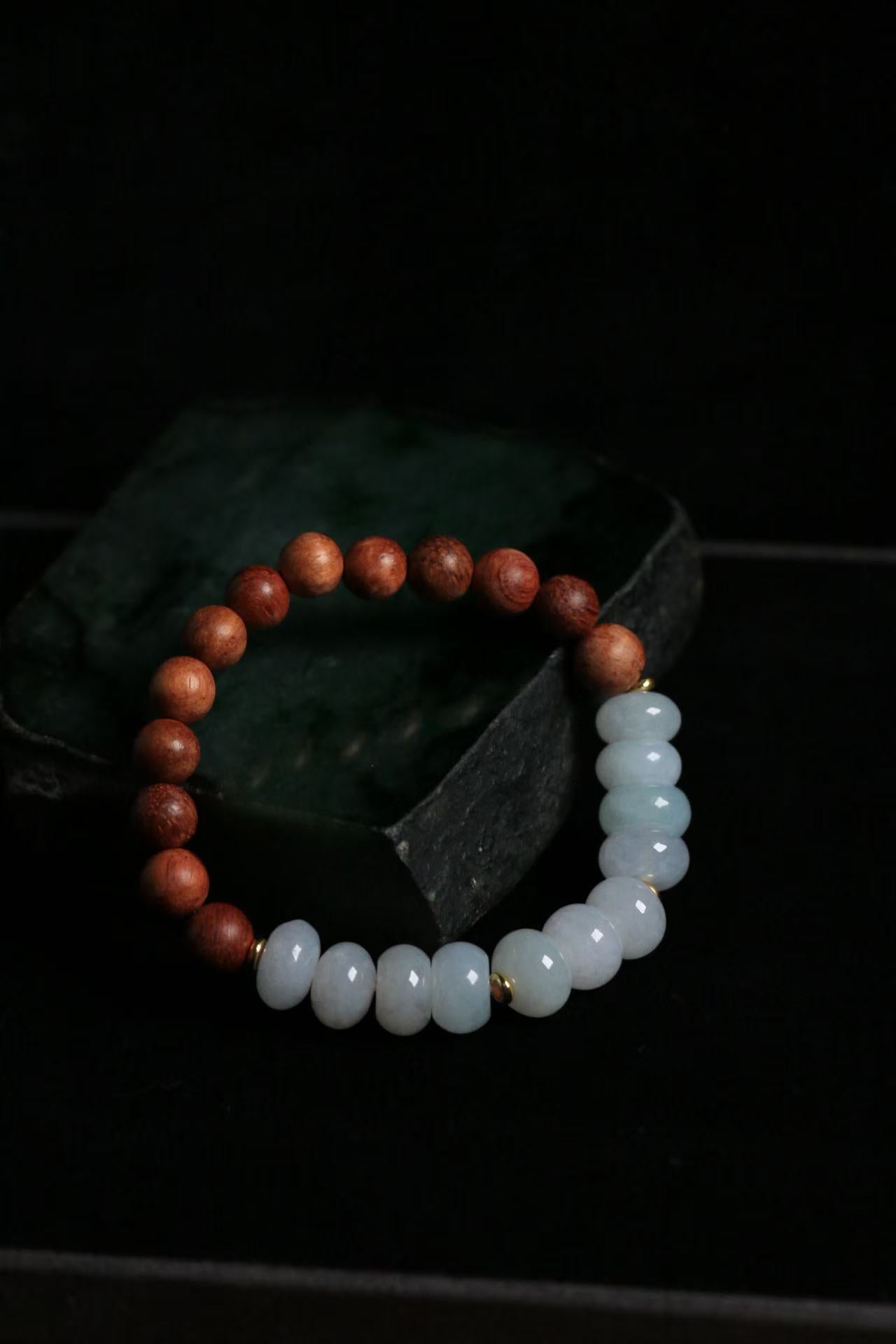 Moonlight Purple Jade Bracelet - Water-Fire Element Enhancer for Emotional Balance & Financial Flow