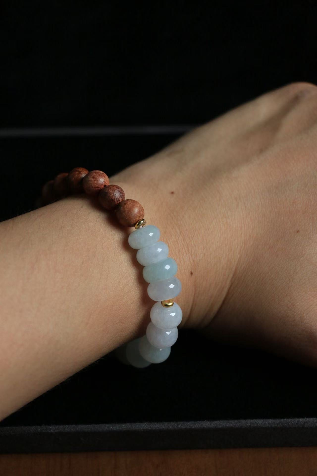 Moonlight Purple Jade Bracelet - Water-Fire Element Enhancer for Emotional Balance & Financial Flow