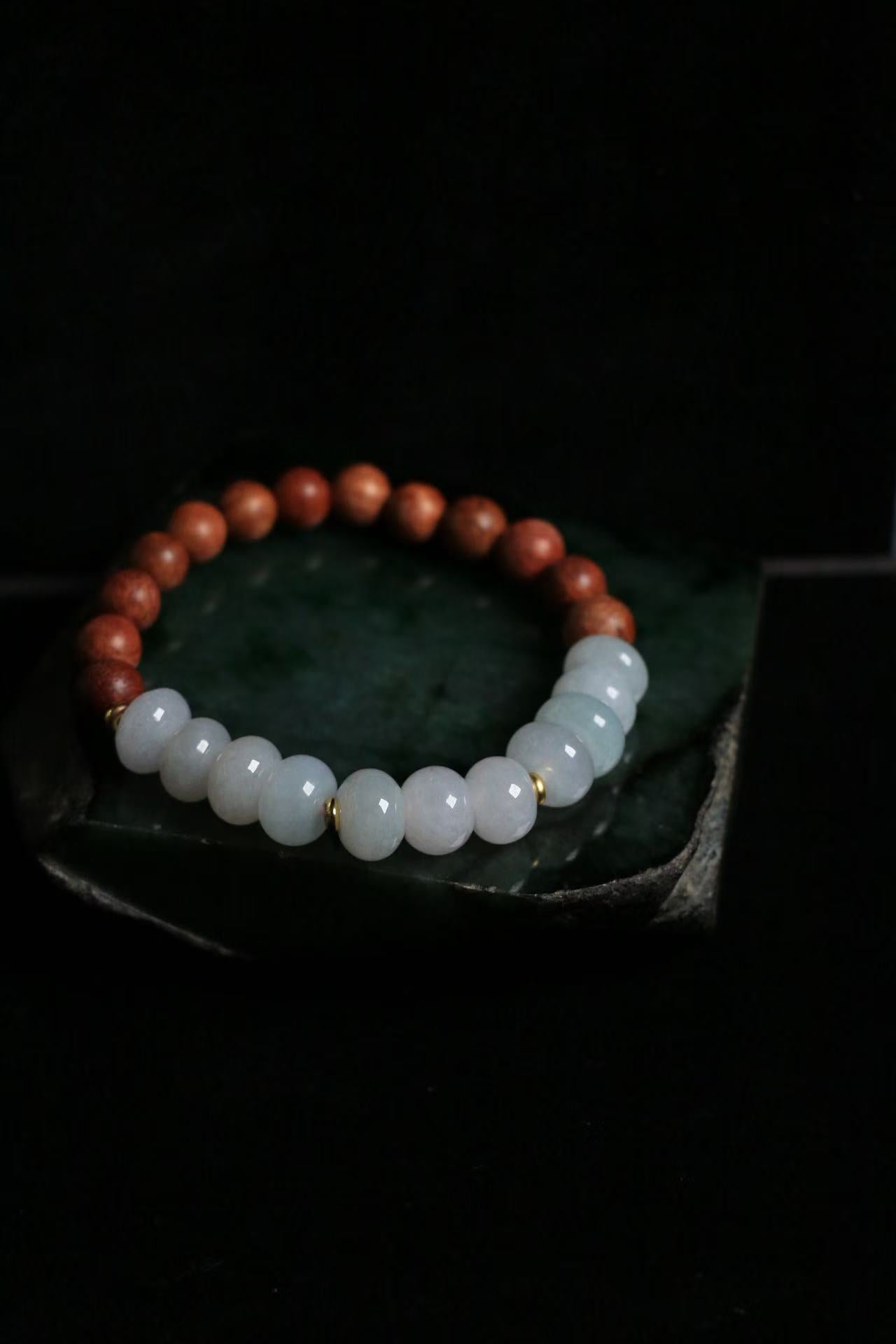Moonlight Purple Jade Bracelet - Water-Fire Element Enhancer for Emotional Balance & Financial Flow