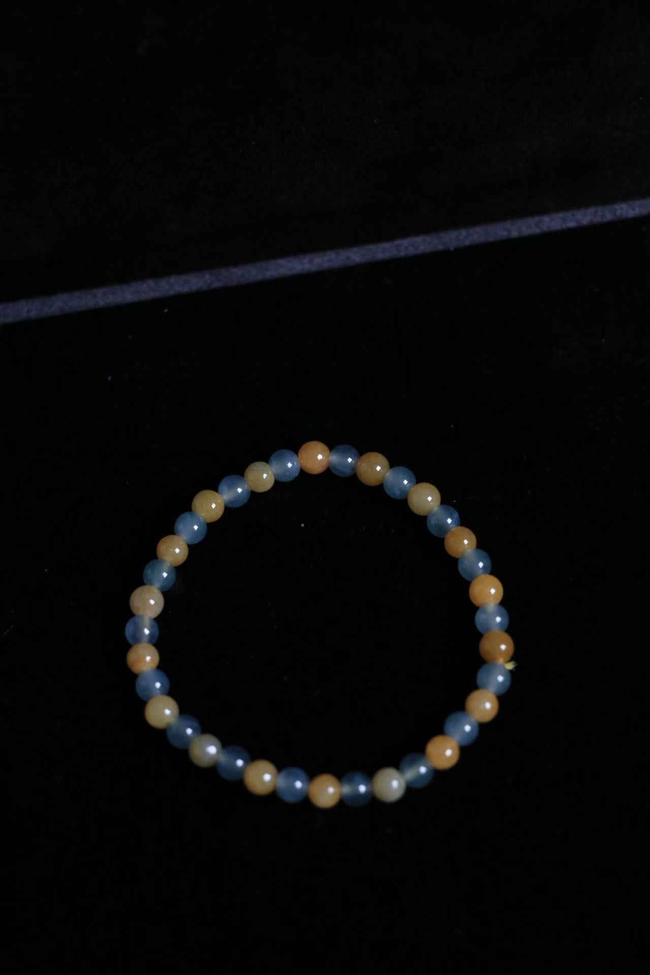 Golden Wood Energy Bracelet - 36 Yellow-Green Jade Beads for Earth-Metal Wealth & Agricultural Abundance
