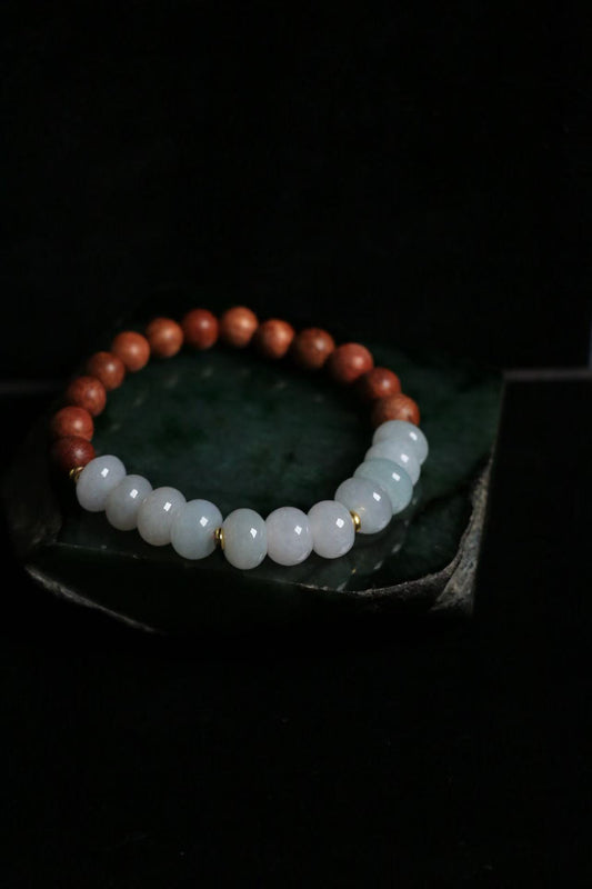 Moonlight Purple Jade Bracelet - Water-Fire Element Enhancer for Emotional Balance & Financial Flow