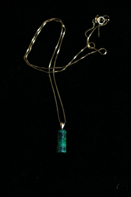 Black-Green Jade Guardian Pendant - Dual Element Power for Business Success & Personal Energy Shield